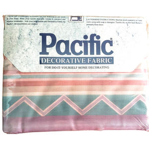 Vintage PACIFIC Decorative Fabric DIY Home Decorating TAOS Southwest 3 yards NOS